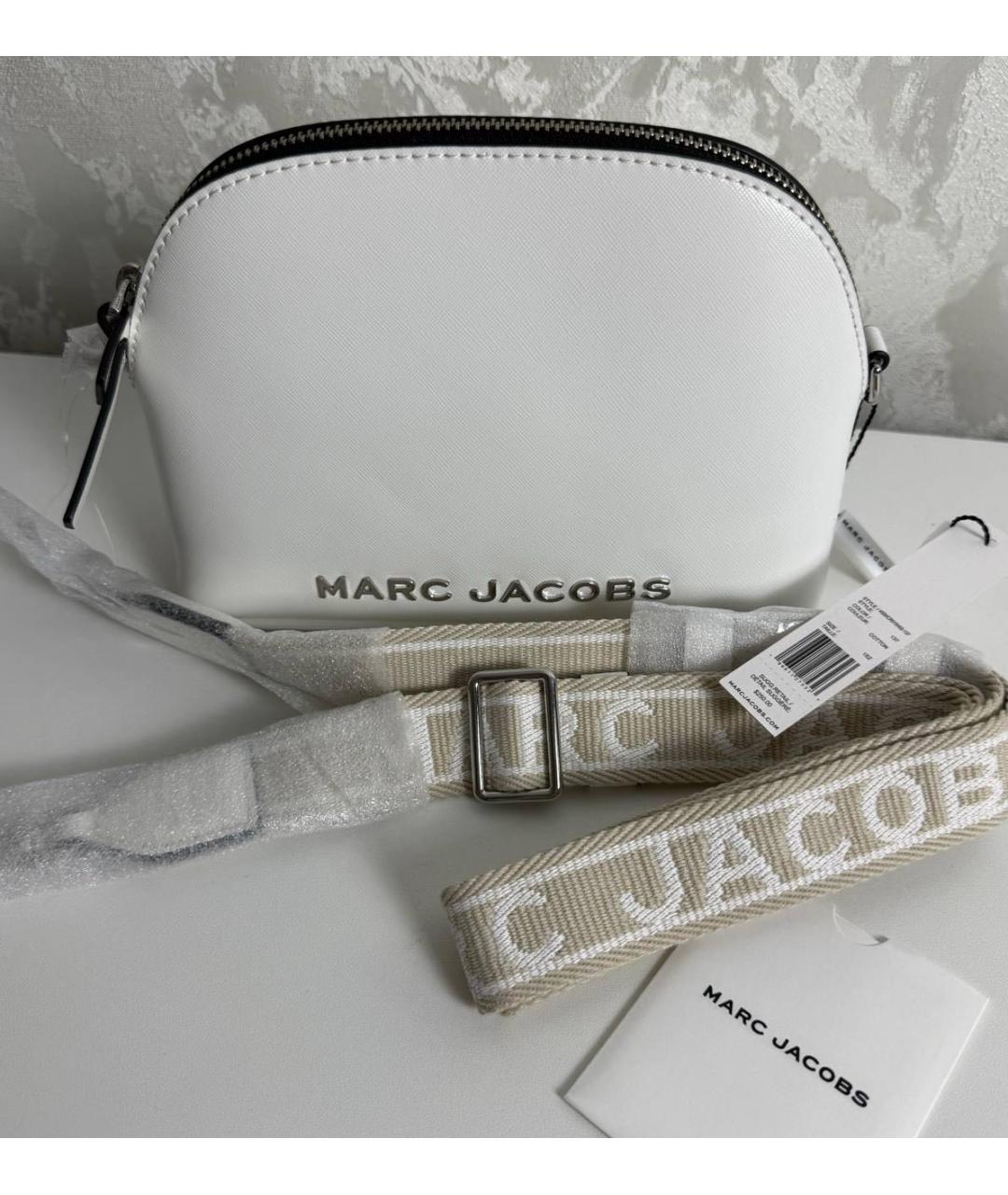 MARC JACOBS Белая кожаная сумка через плечо, фото 2