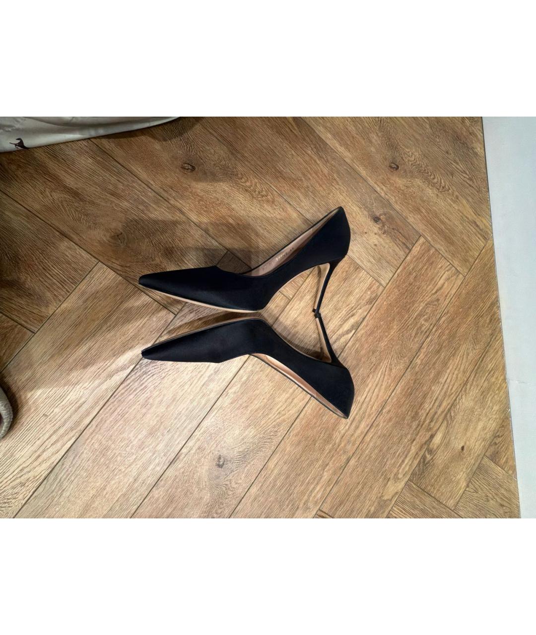 GIANVITO ROSSI Черные текстильные туфли, фото 3