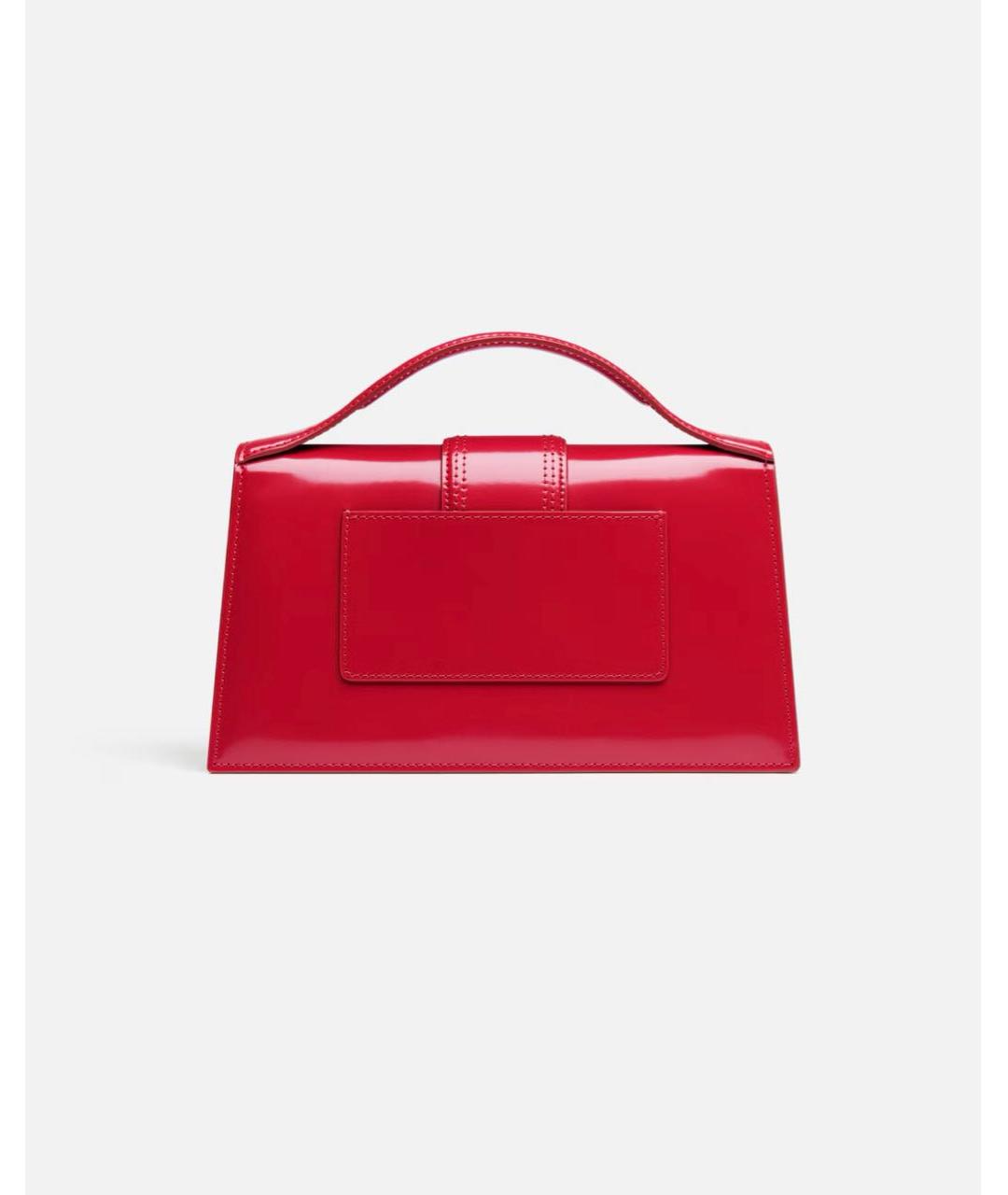 JACQUEMUS Красная сумка через плечо из лакированной кожи, фото 3