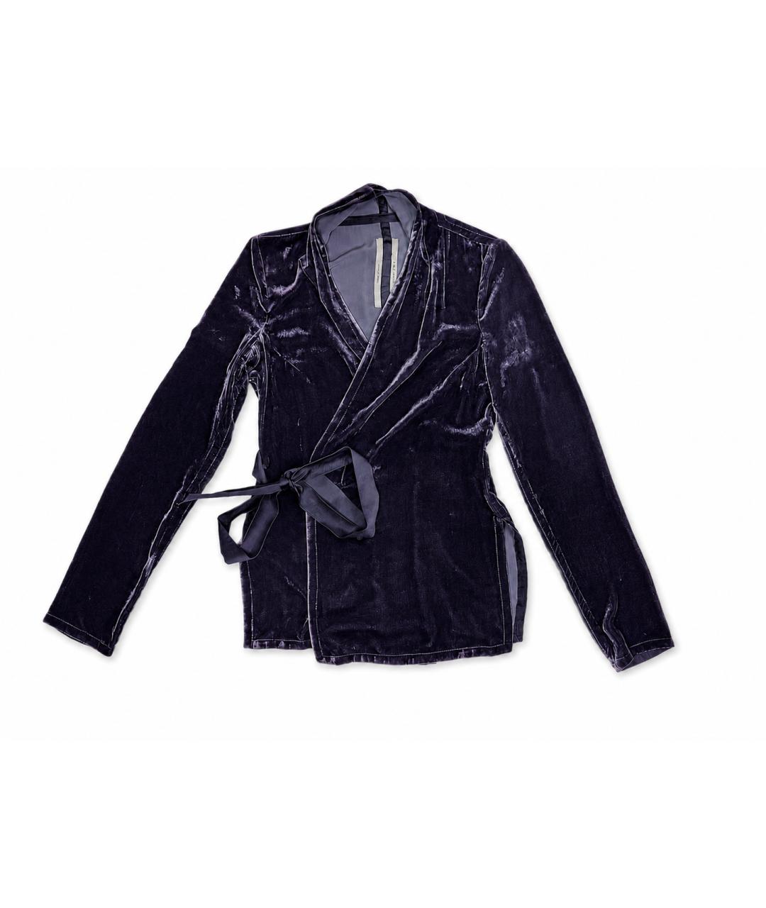 RICK OWENS Фиолетовый велюровый костюм с брюками, фото 6