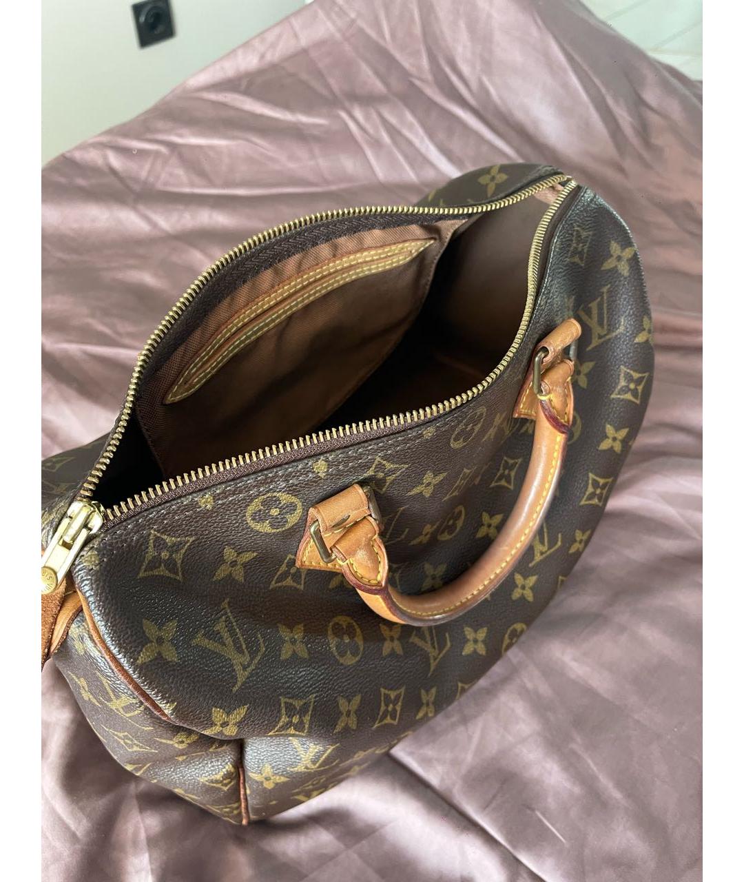 LOUIS VUITTON Коричневая сумка с короткими ручками, фото 4