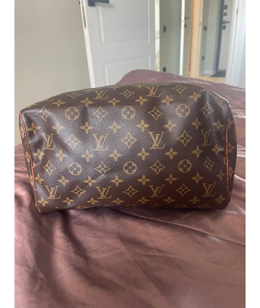 LOUIS VUITTON Коричневая сумка с короткими ручками, фото 5