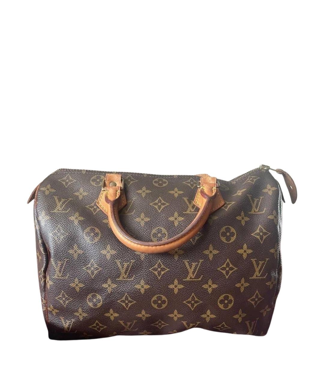 LOUIS VUITTON Коричневая сумка с короткими ручками, фото 1