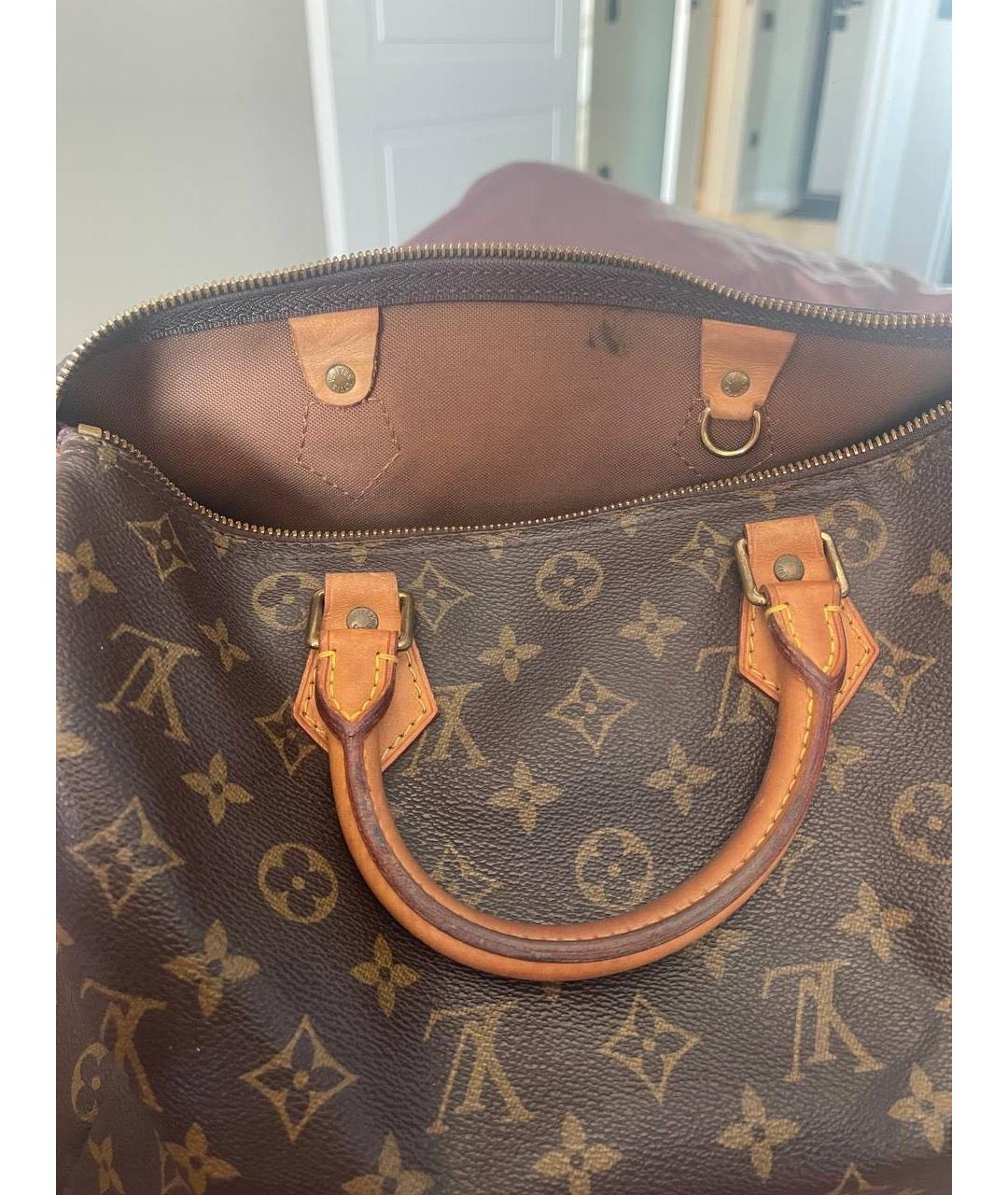 LOUIS VUITTON Коричневая сумка с короткими ручками, фото 7