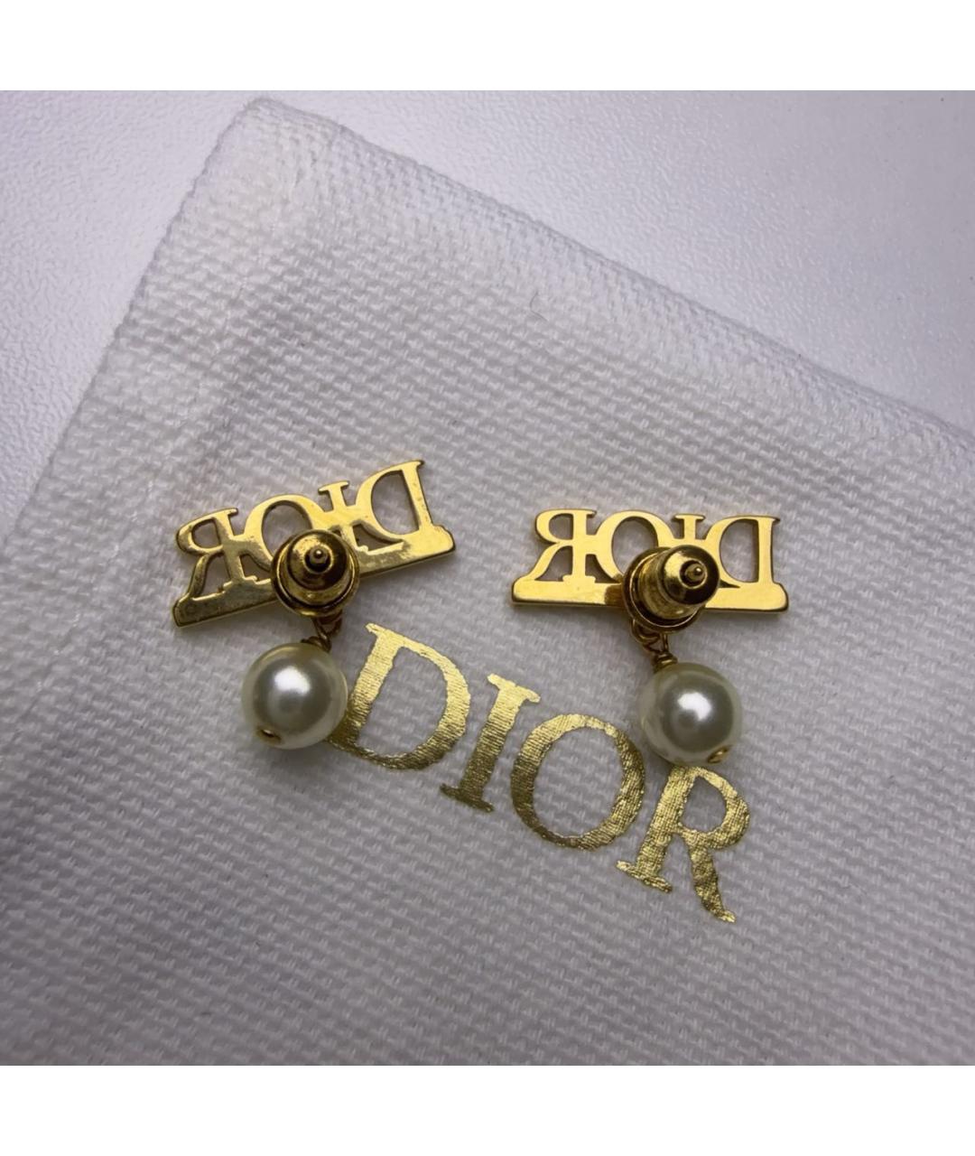 CHRISTIAN DIOR Золотые серьги, фото 4