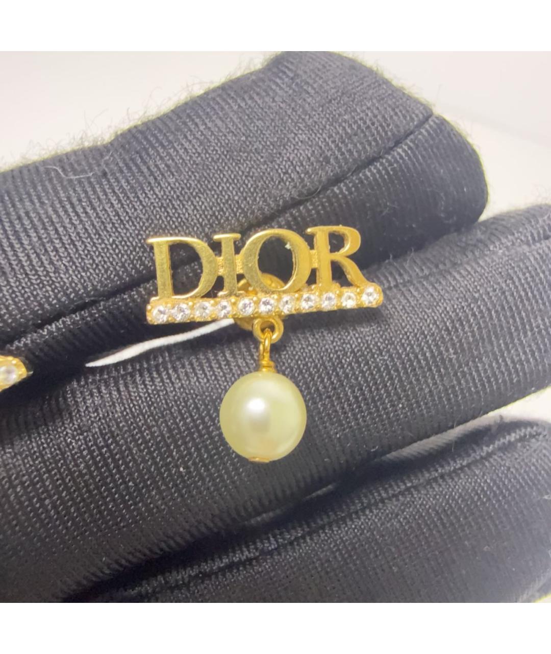 CHRISTIAN DIOR Золотые серьги, фото 3