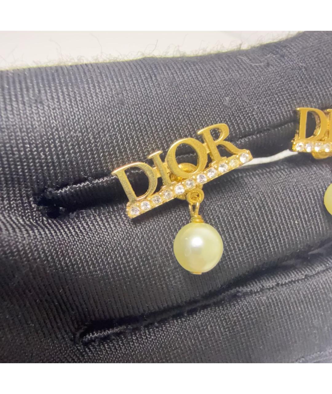 CHRISTIAN DIOR Золотые серьги, фото 2