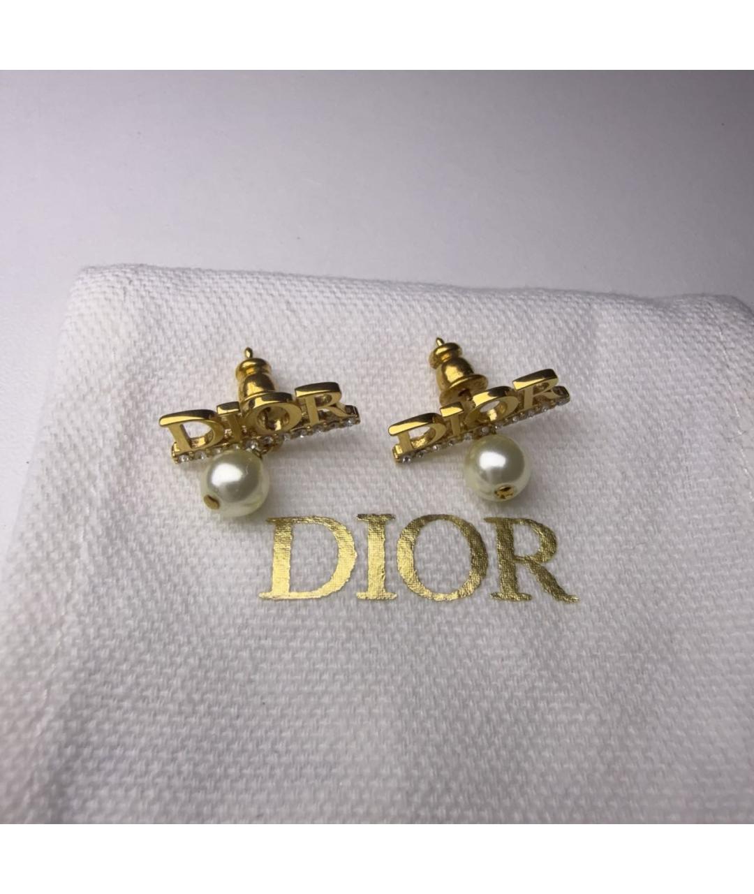 CHRISTIAN DIOR Золотые серьги, фото 5