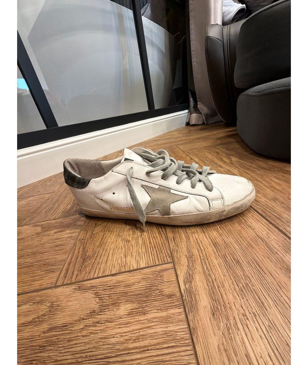 GOLDEN GOOSE Белые кеды из лакированной кожи, фото 3