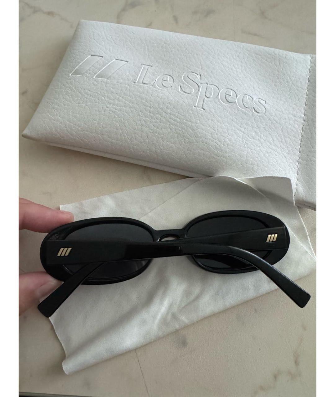 LE SPECS Черные пластиковые солнцезащитные очки, фото 2
