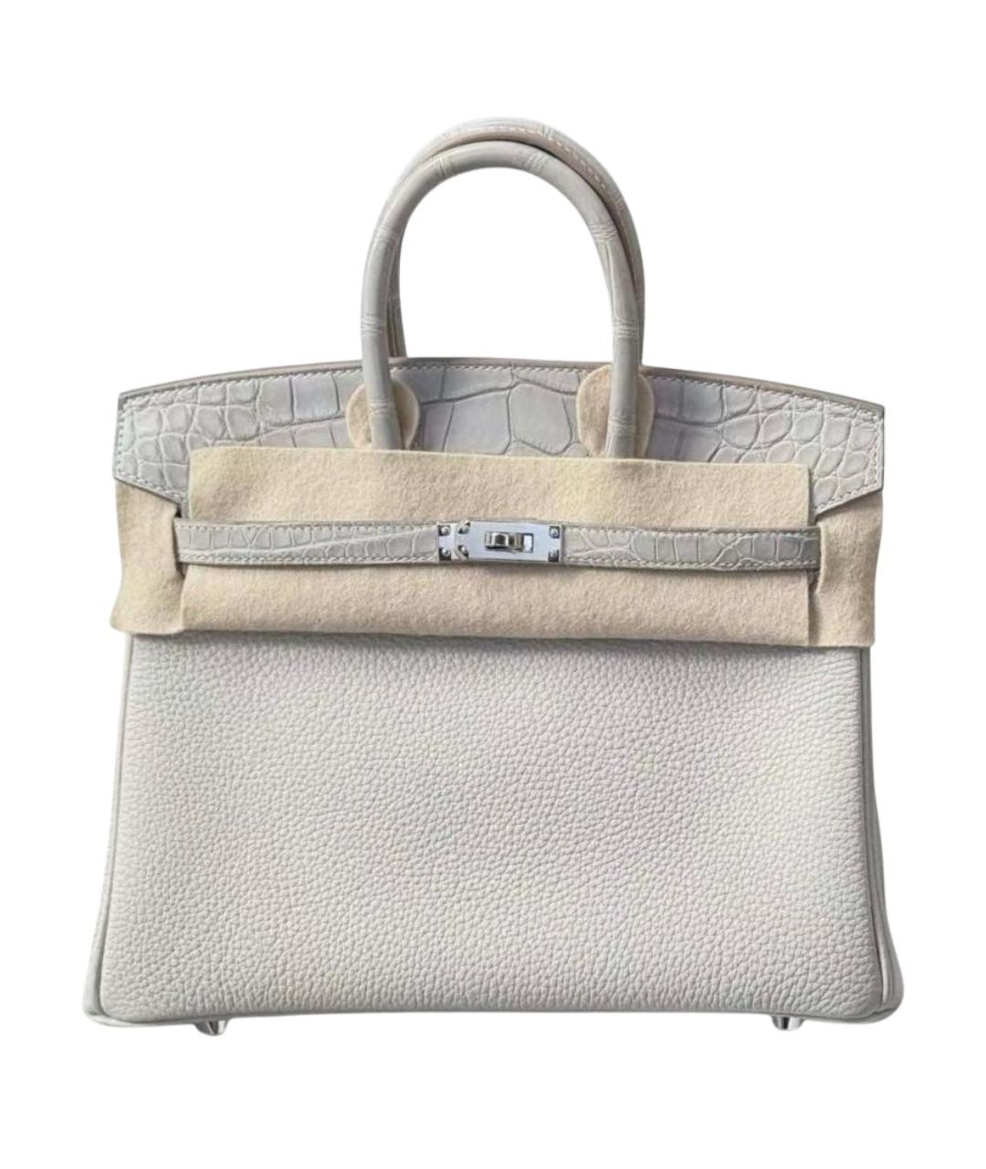 HERMES Сумка с короткими ручками из экзотической кожи, фото 1