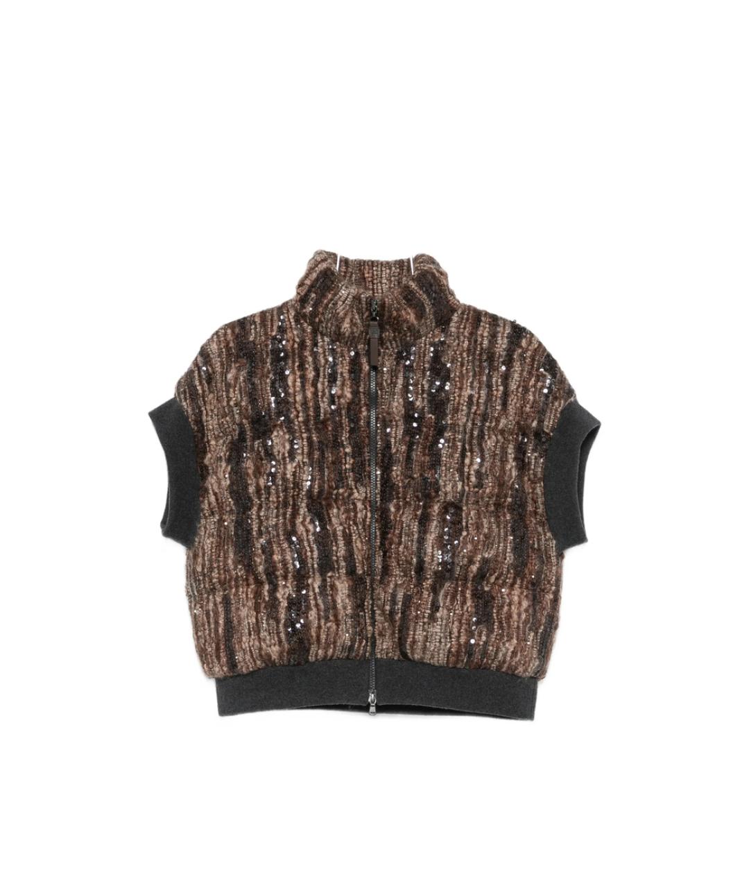 BRUNELLO CUCINELLI Коричневая шерстяная куртка, фото 1