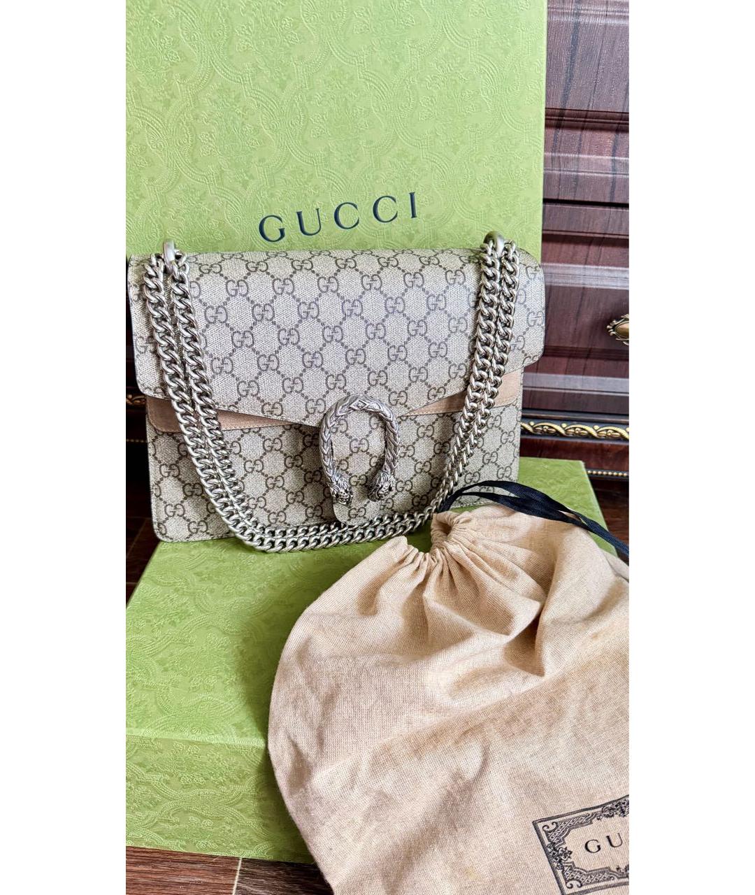 GUCCI Коричневая сумка через плечо, фото 9