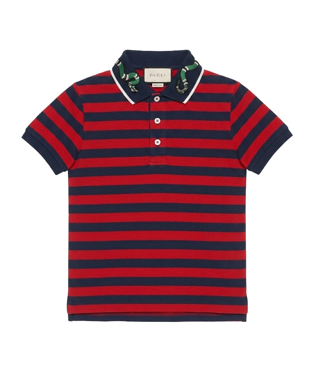GUCCI KIDS Красная хлопковая детская футболка, фото 1