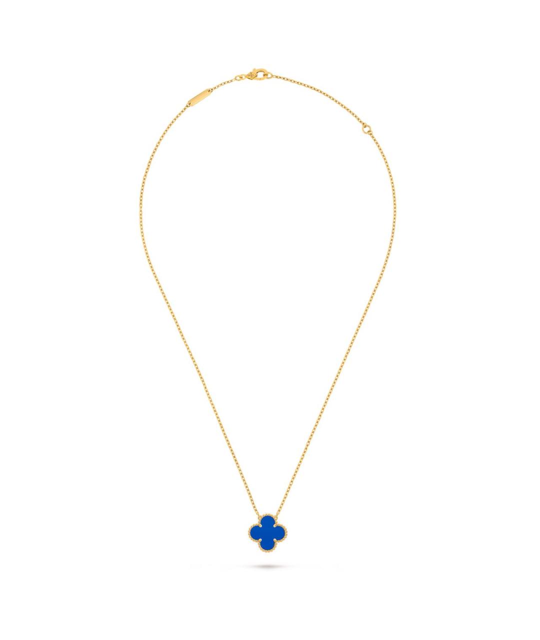 VAN CLEEF & ARPELS Синяя подвеска из желтого золота, фото 2