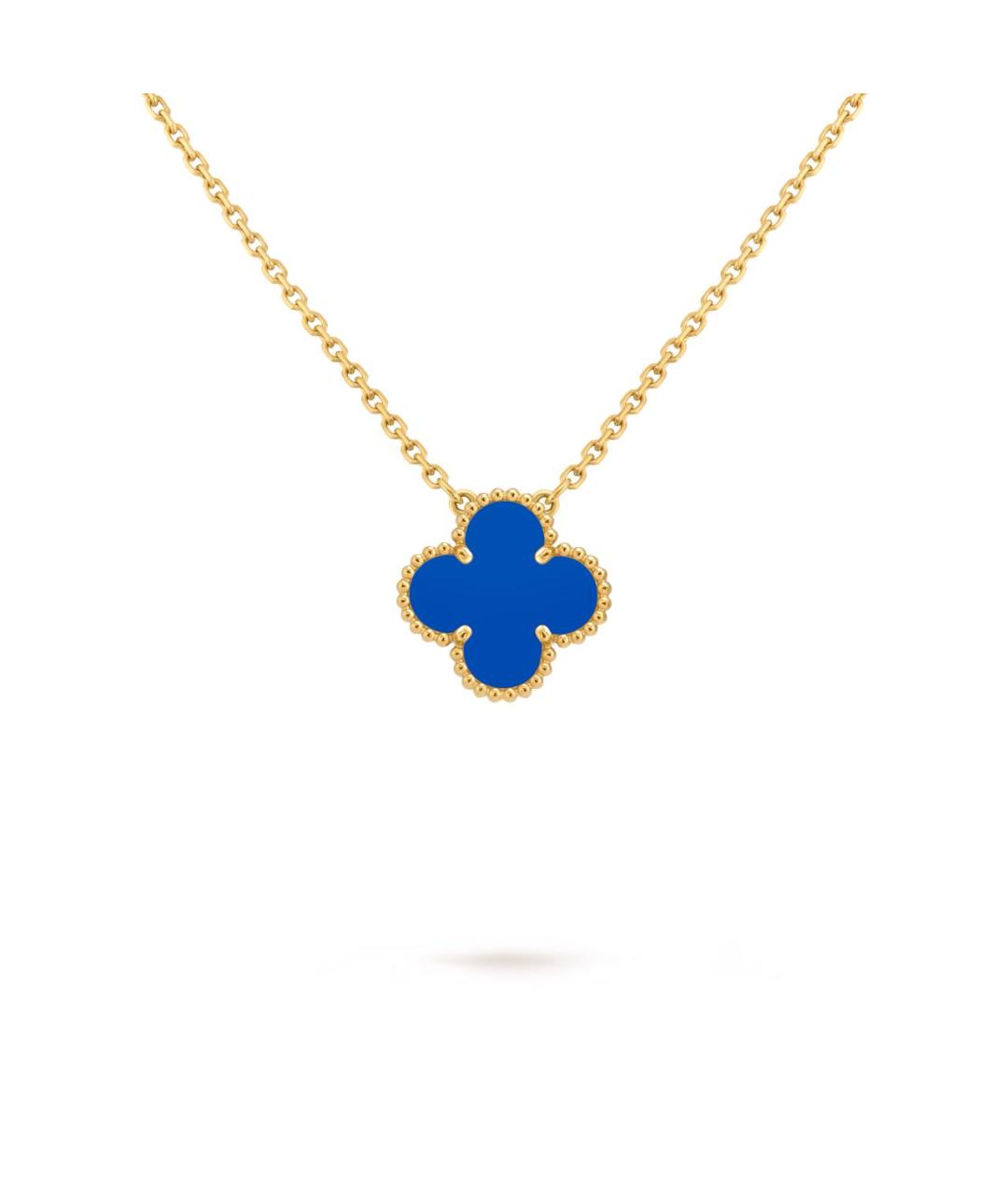 VAN CLEEF & ARPELS Синяя подвеска из желтого золота, фото 9