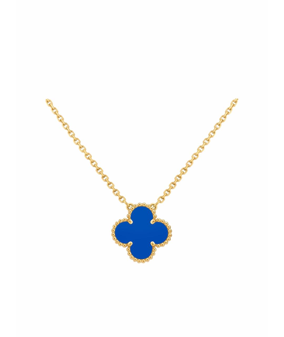 VAN CLEEF & ARPELS Синяя подвеска из желтого золота, фото 1
