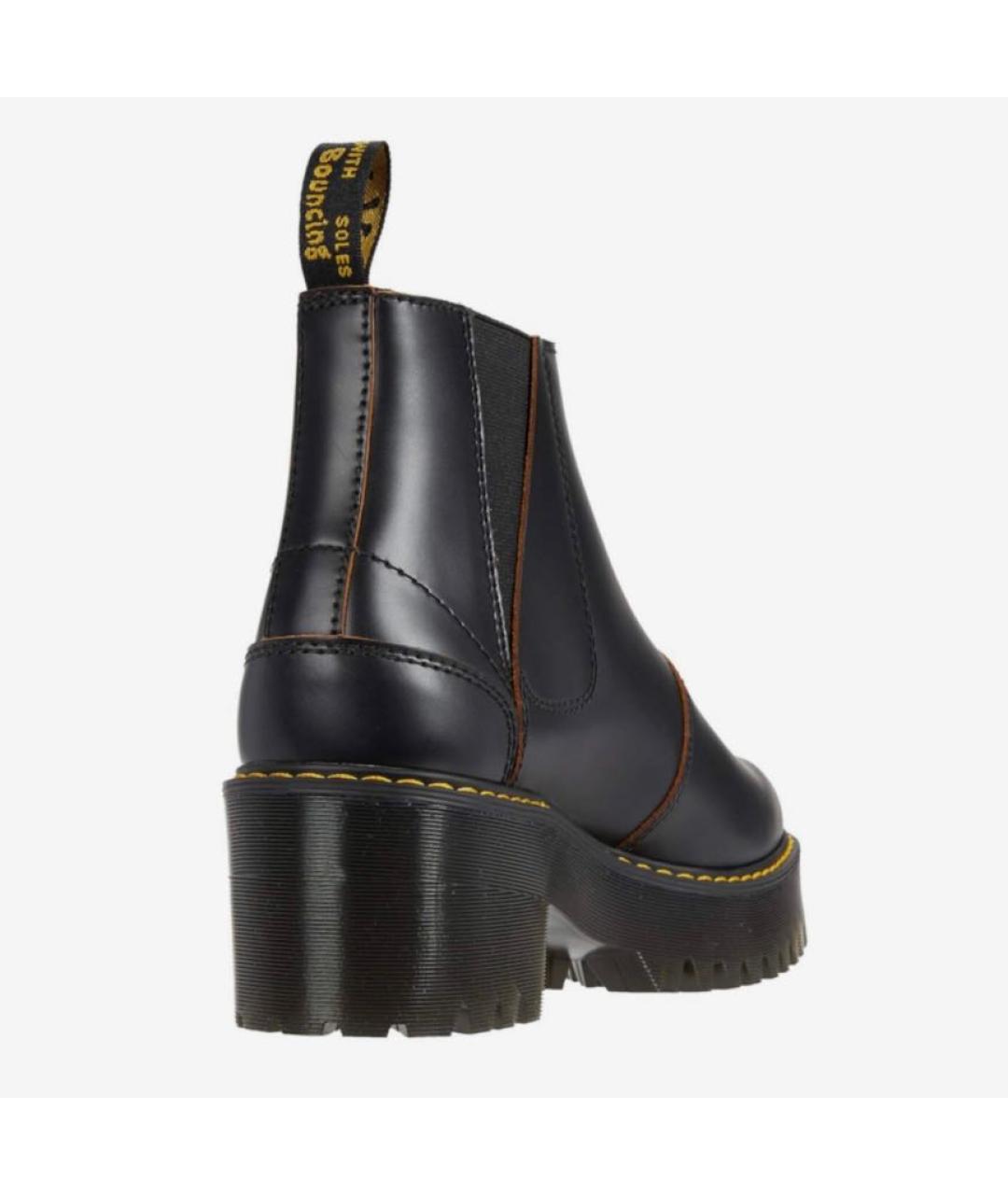 DR. MARTENS Черные кожаные высокие ботинки, фото 4