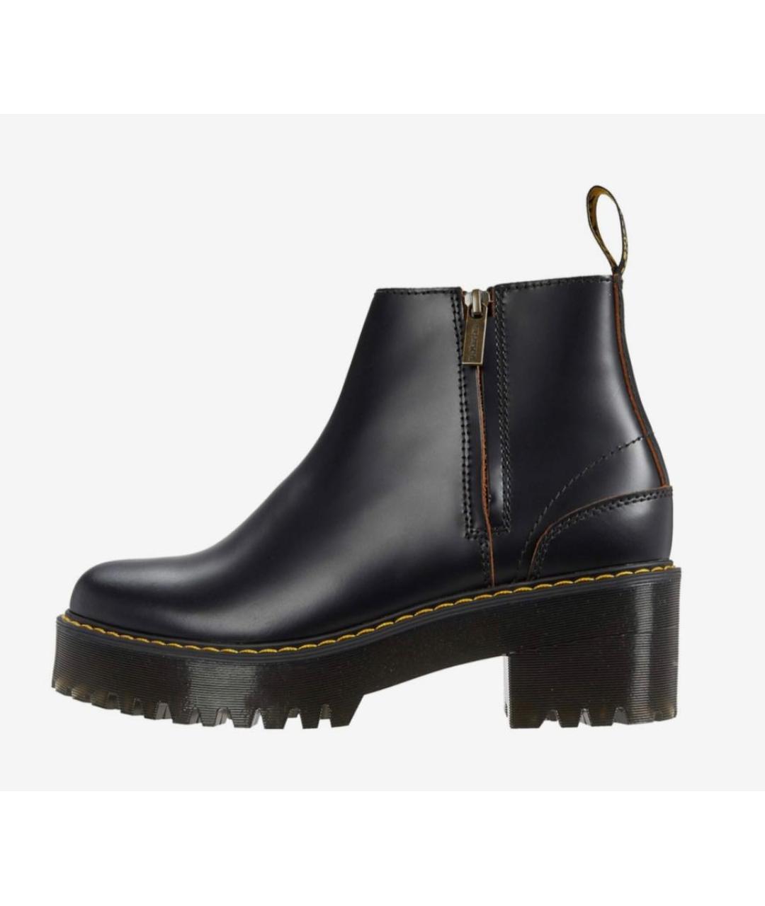 DR. MARTENS Черные кожаные высокие ботинки, фото 7