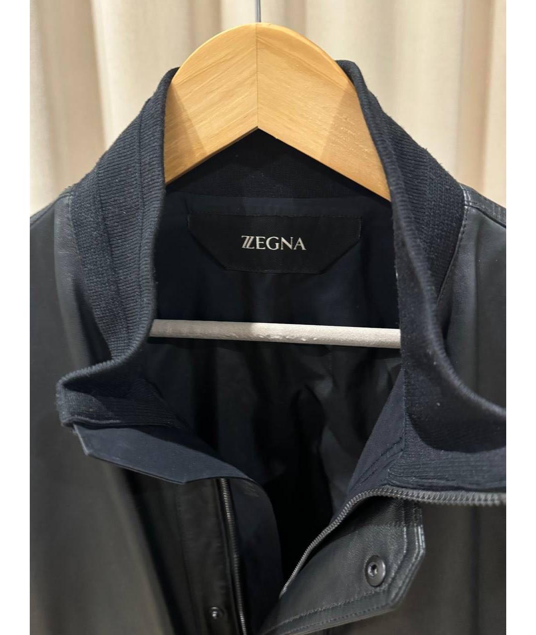 ZEGNA Черная кожаная куртка, фото 3
