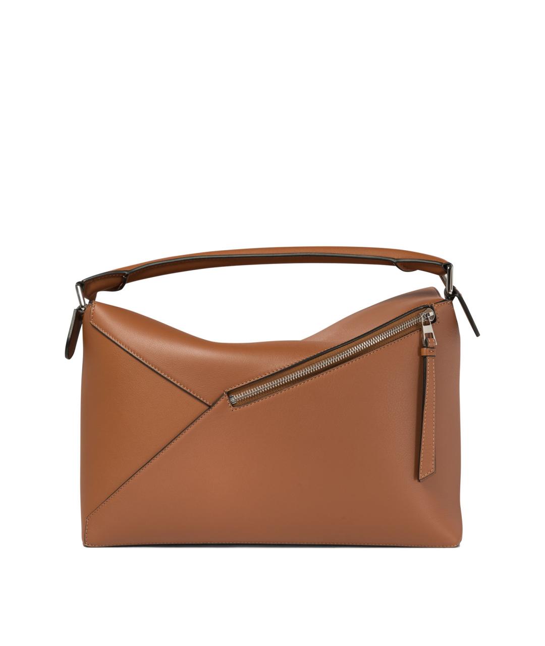 LOEWE Коричневая кожаная сумка через плечо, фото 3