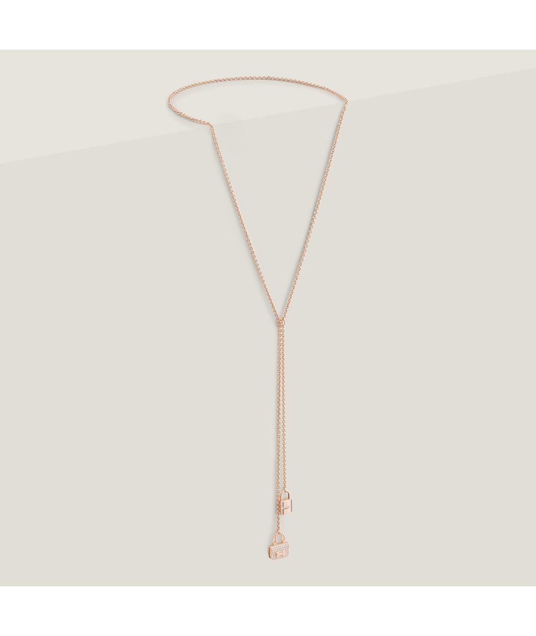 HERMES Золотое колье из розового золота, фото 9
