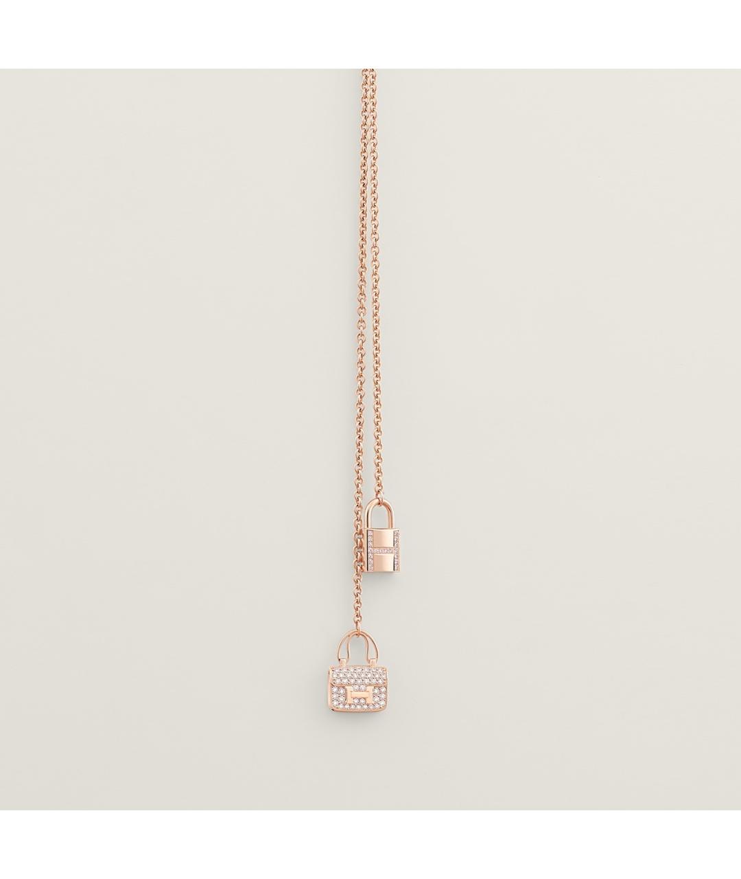 HERMES Золотое колье из розового золота, фото 2