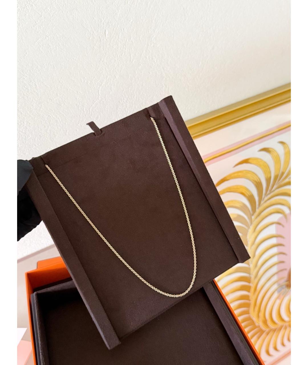 HERMES Золотое колье из розового золота, фото 5