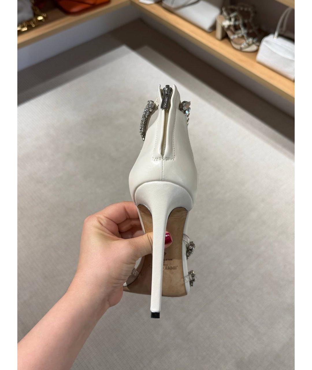 JIMMY CHOO Бежевые босоножки, фото 3