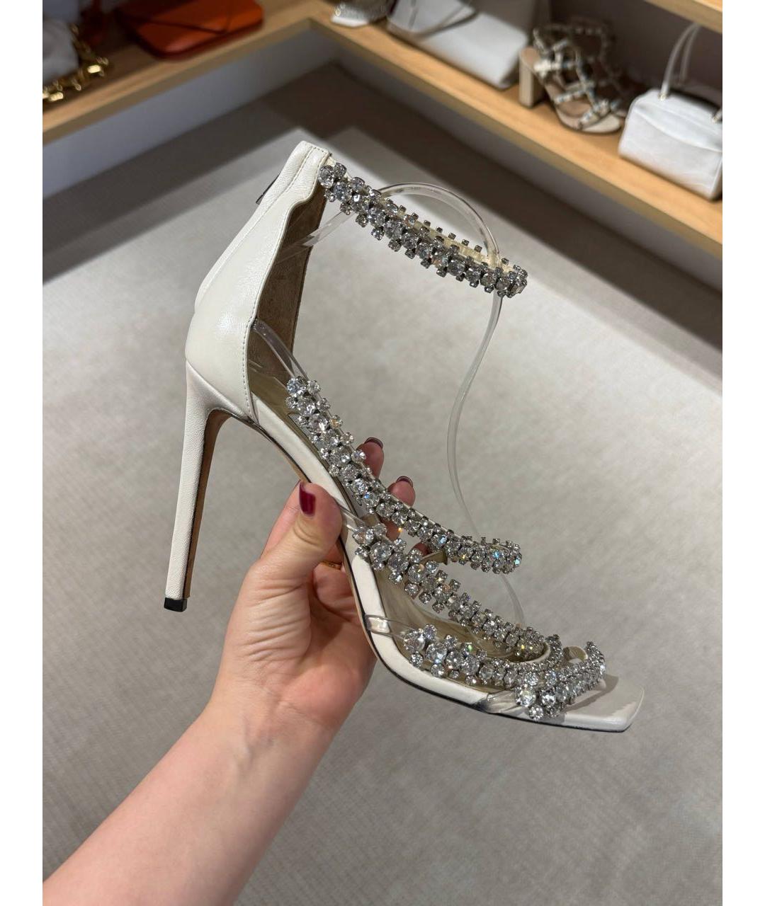 JIMMY CHOO Бежевые босоножки, фото 2