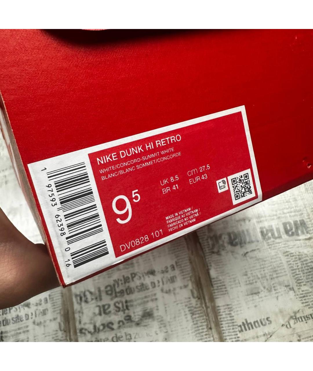 NIKE Белые кожаные высокие кроссовки / кеды, фото 6