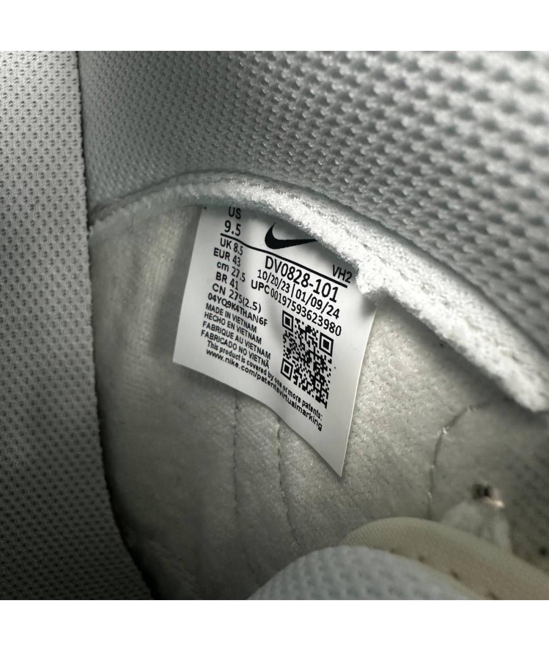 NIKE Белые кожаные высокие кроссовки / кеды, фото 5