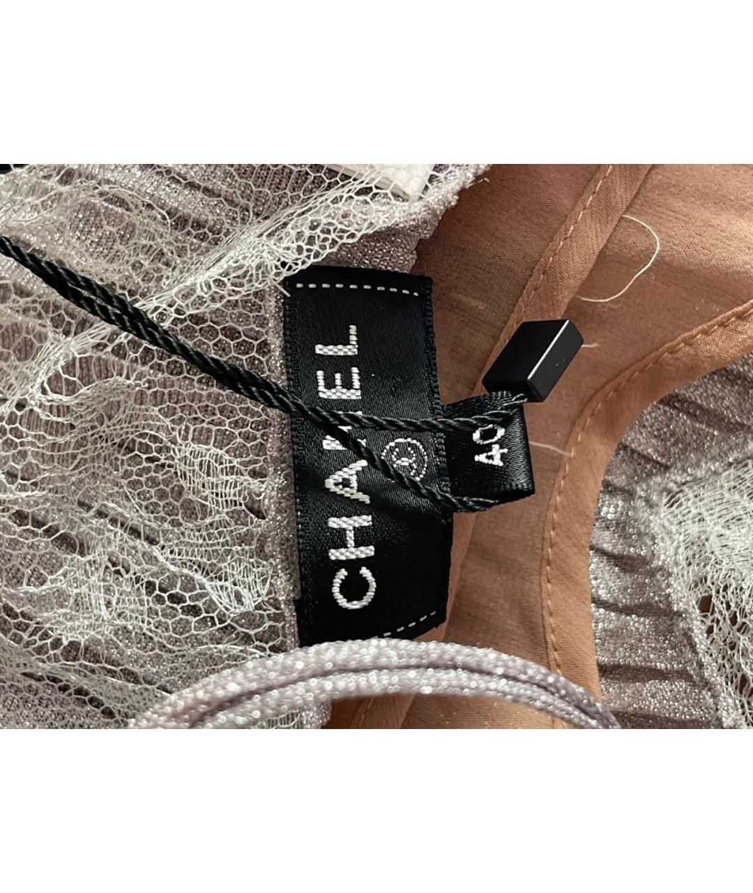 CHANEL Серебряное полиамидовое коктейльное платье, фото 4