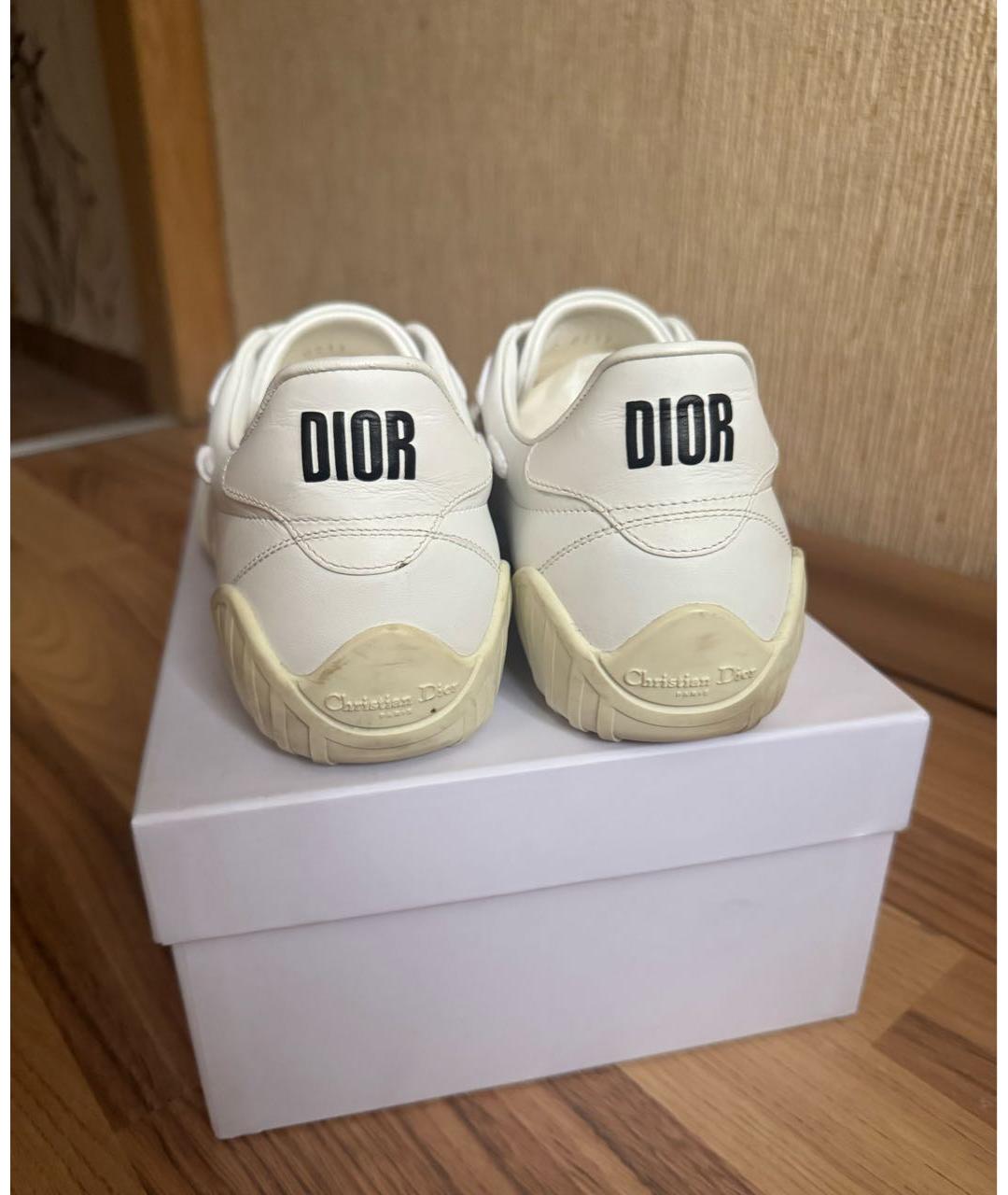 CHRISTIAN DIOR Белые кожаные кеды, фото 4