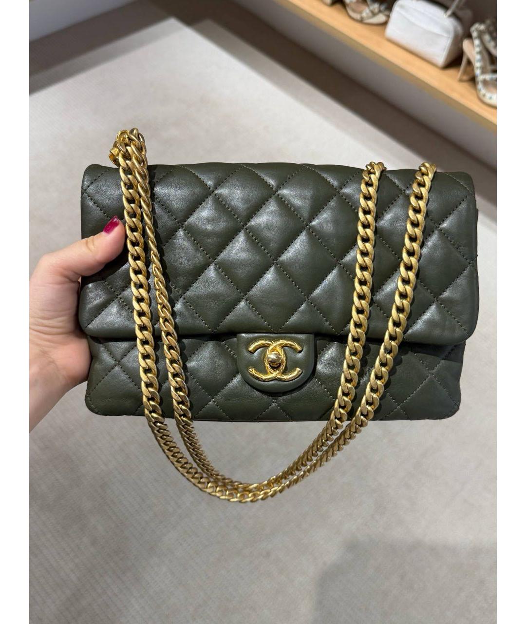 CHANEL Кожаная сумка через плечо, фото 2