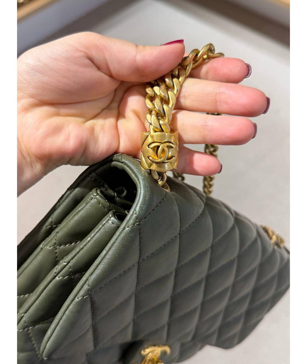 CHANEL Кожаная сумка через плечо, фото 3