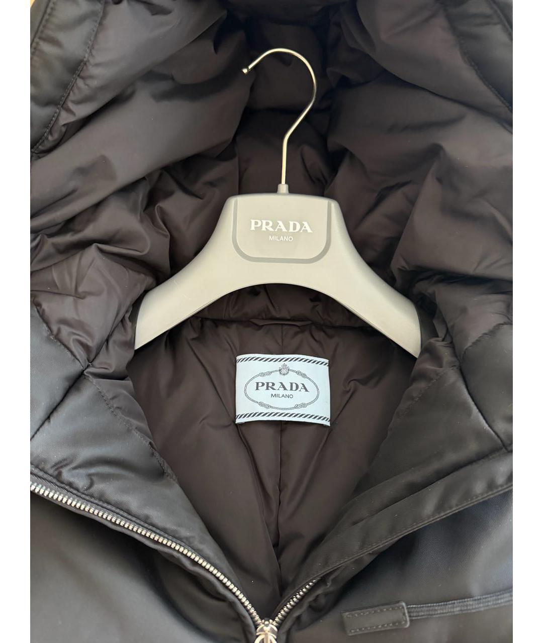 PRADA Черная полиамидовая куртка, фото 3