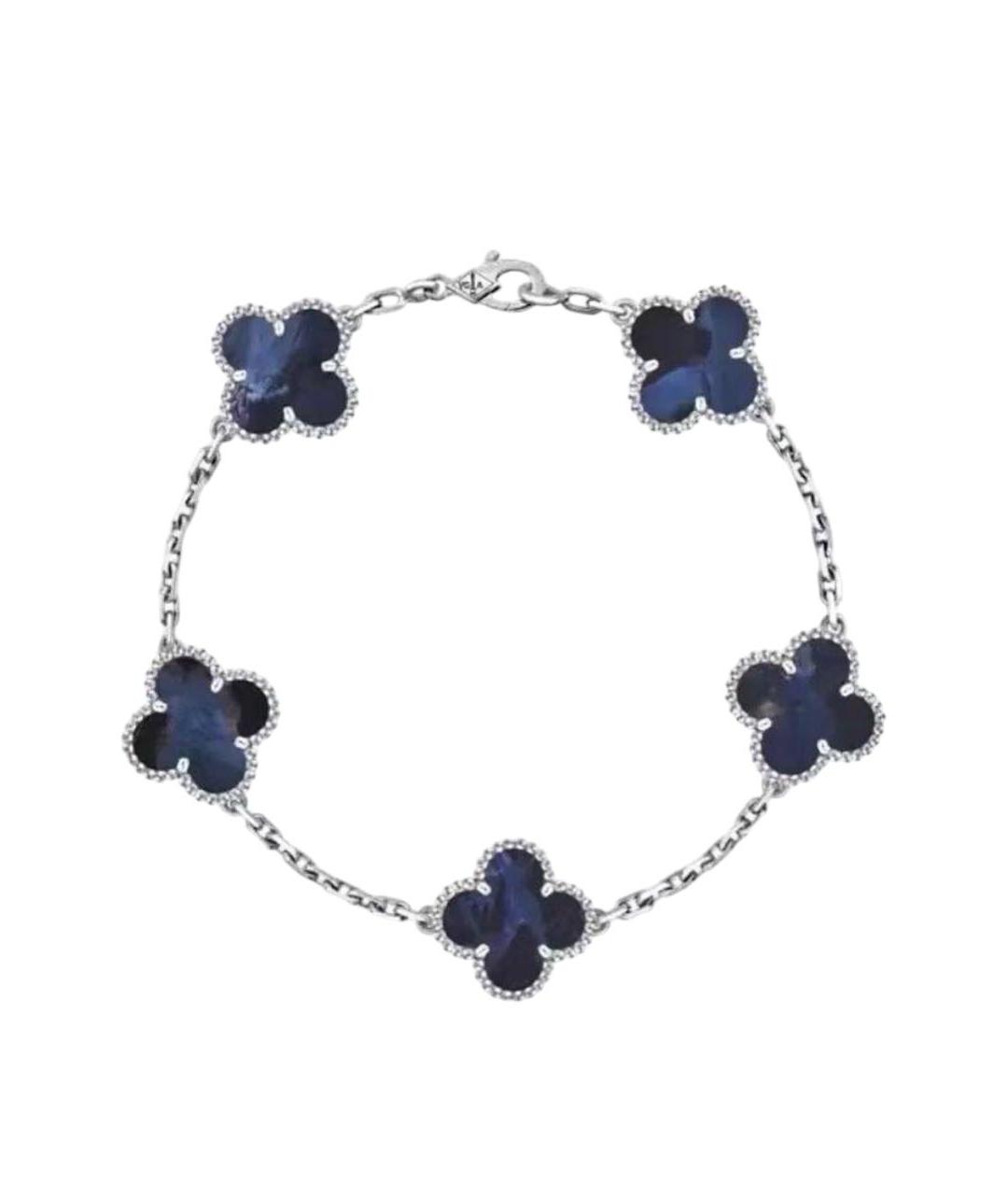 VAN CLEEF & ARPELS Темно-синий браслет из белого золота, фото 5