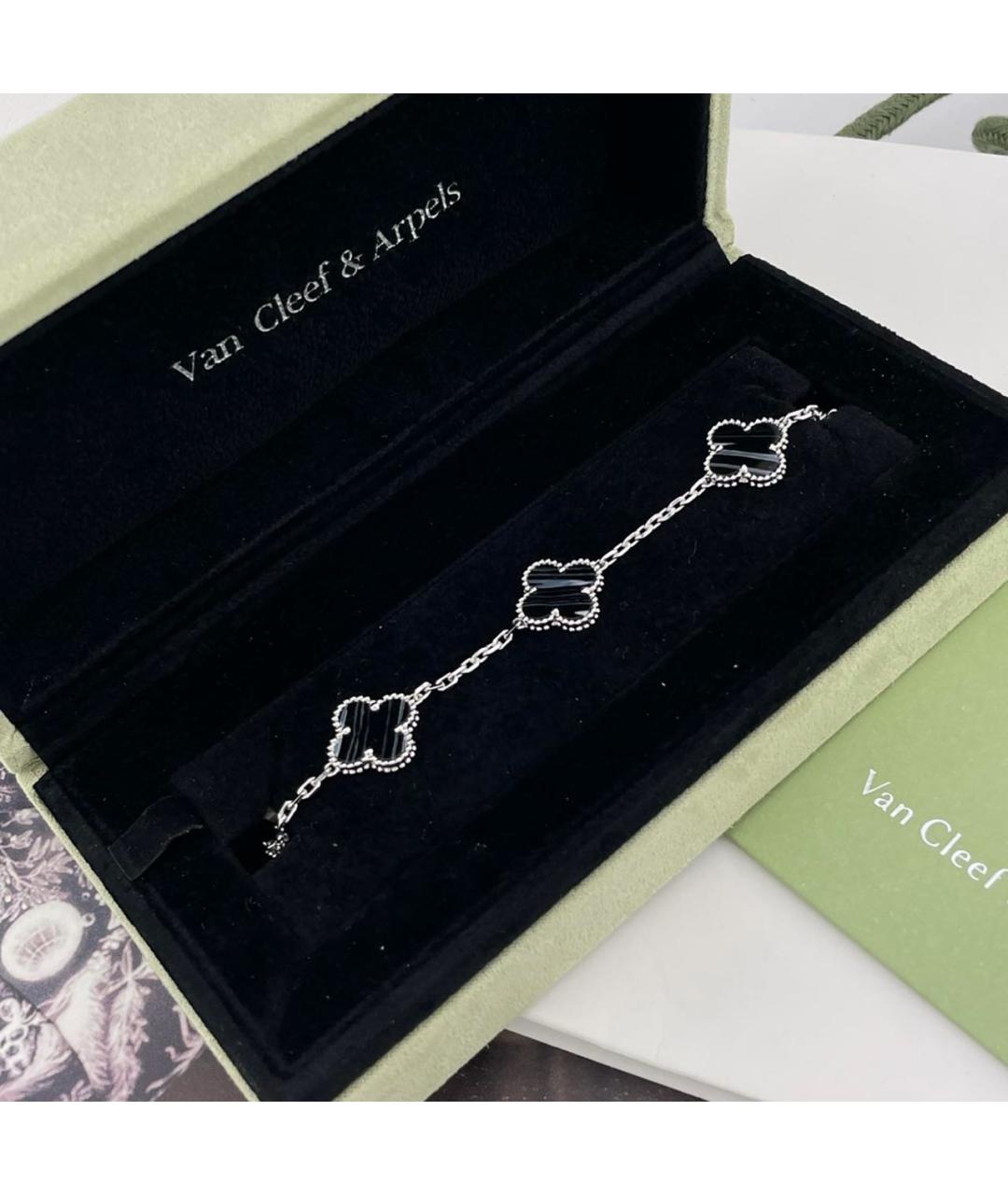 VAN CLEEF & ARPELS Темно-синий браслет из белого золота, фото 2