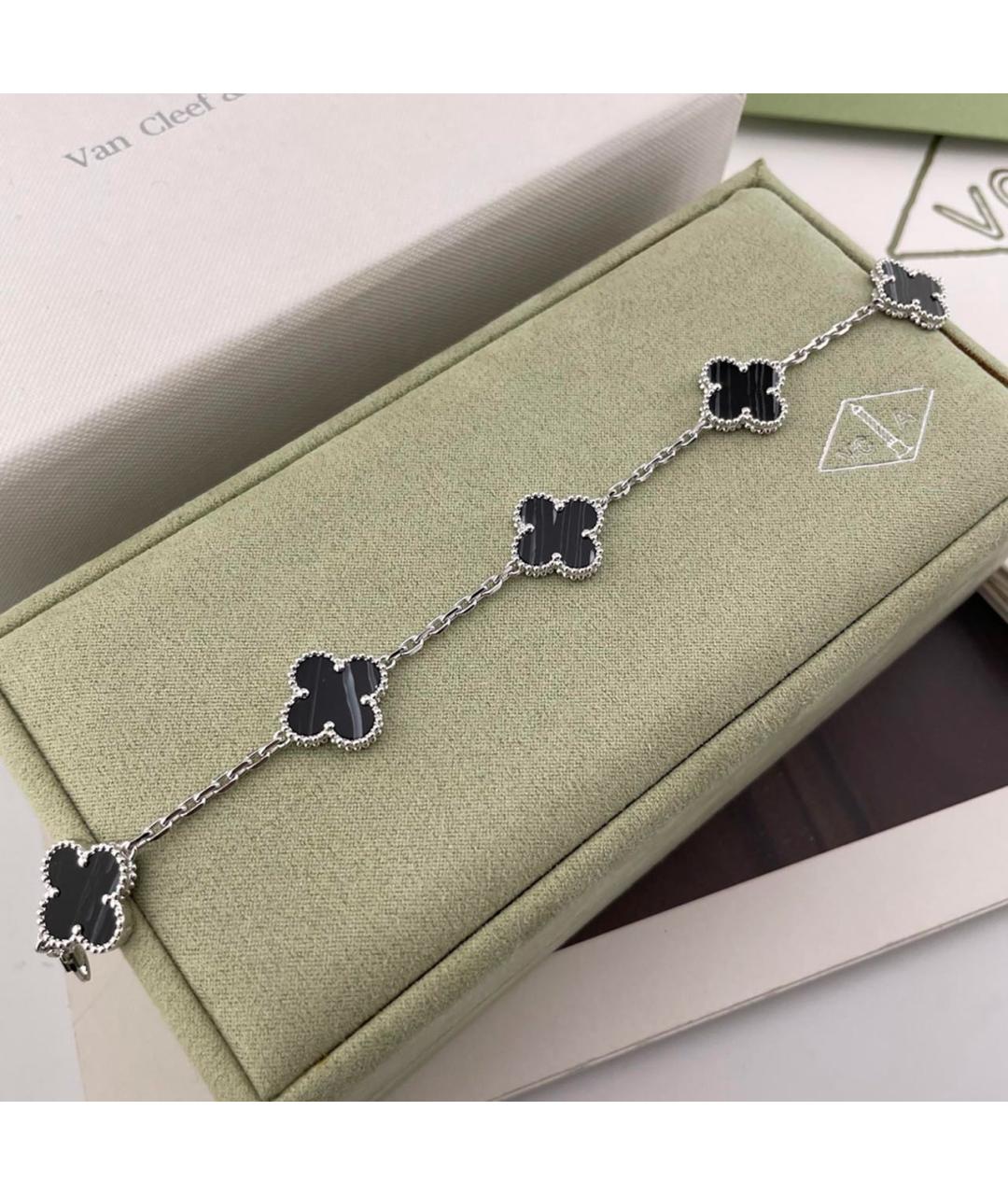 VAN CLEEF & ARPELS Темно-синий браслет из белого золота, фото 3
