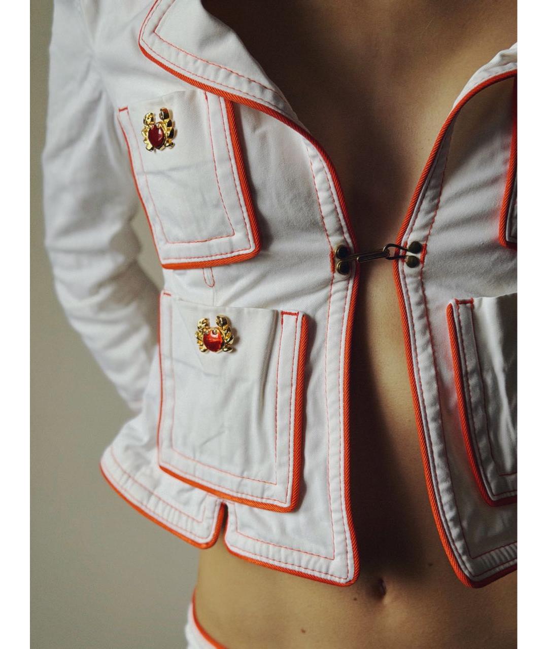 DSQUARED2 Белый деним костюм с брюками, фото 8