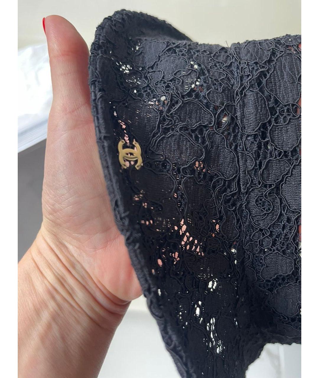CHANEL Черная хлопковая шляпа, фото 5