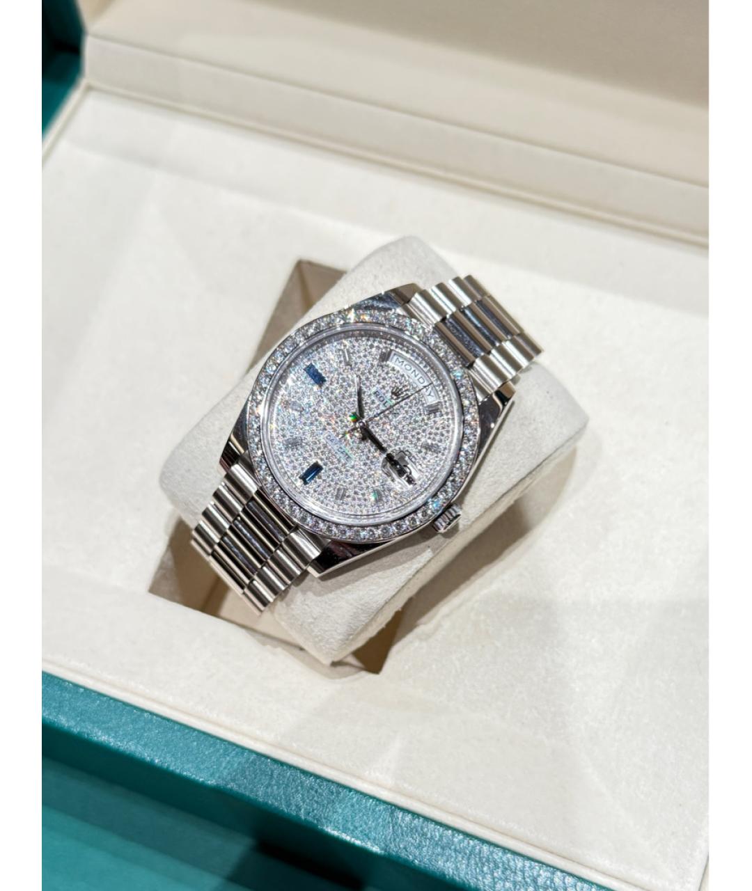ROLEX Серебряные часы из белого золота, фото 3