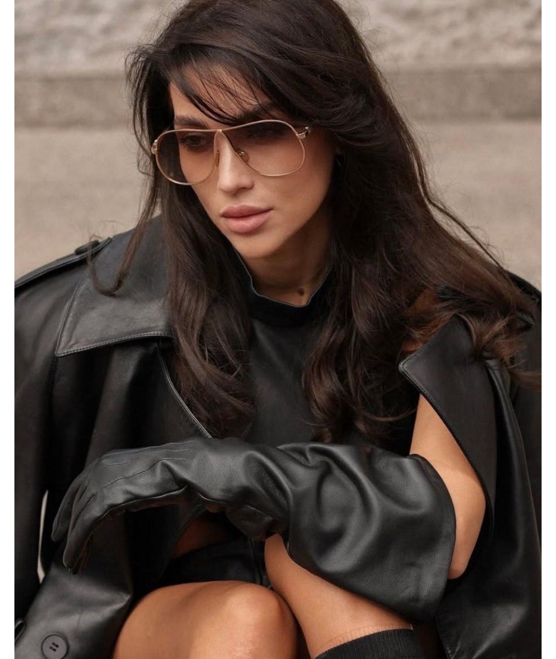 MIU MIU Бежевые металлические солнцезащитные очки, фото 6
