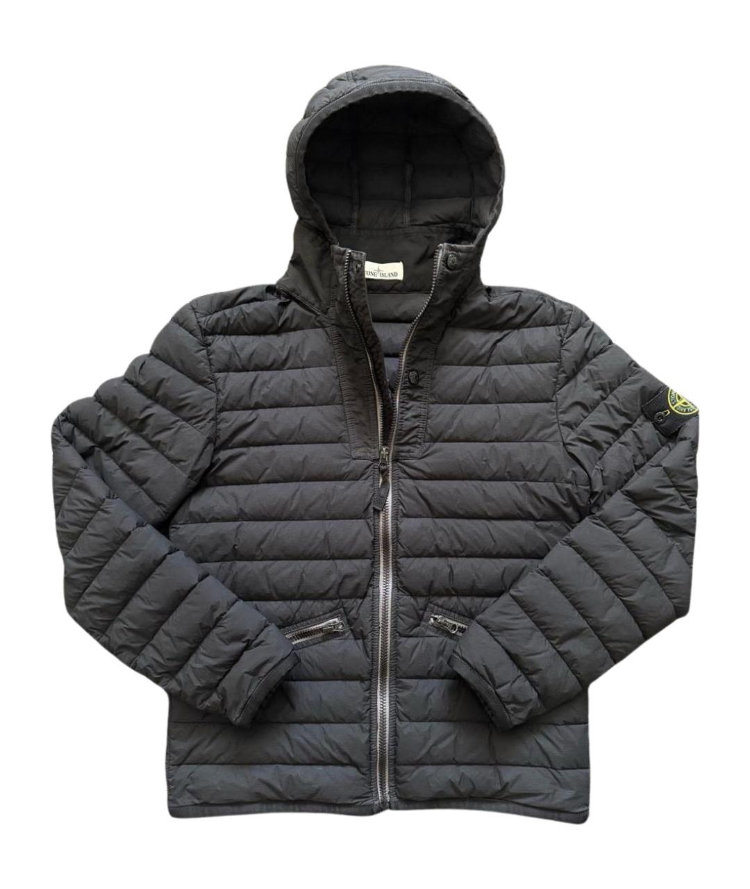 STONE ISLAND Черная полиэстеровая куртка, фото 1