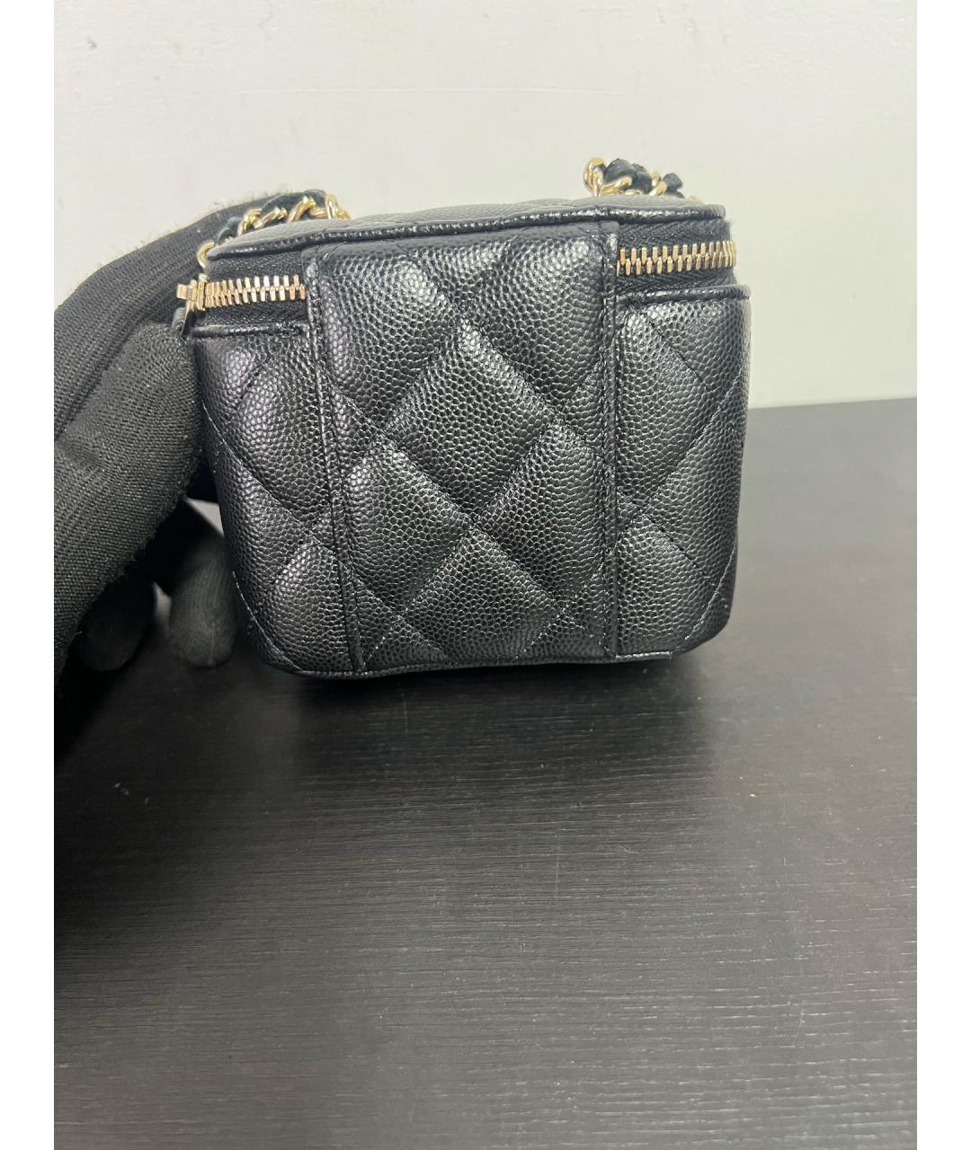 CHANEL Черная кожаная сумка через плечо, фото 2