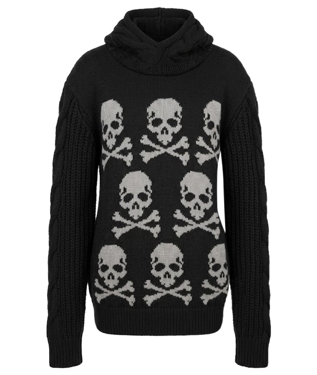 PHILIPP PLEIN Черный вискозный джемпер / свитер, фото 1