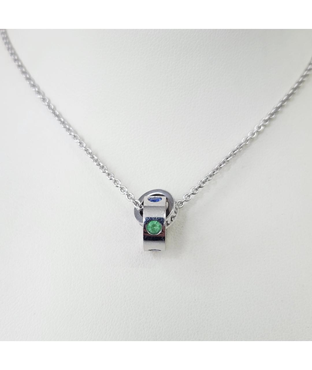 BVLGARI Серебряная подвеска из белого золота, фото 4