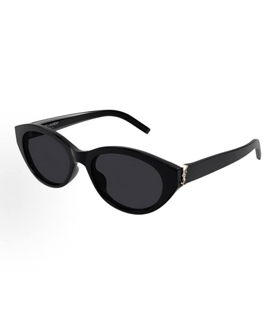 SAINT LAURENT Черные пластиковые солнцезащитные очки, фото 2
