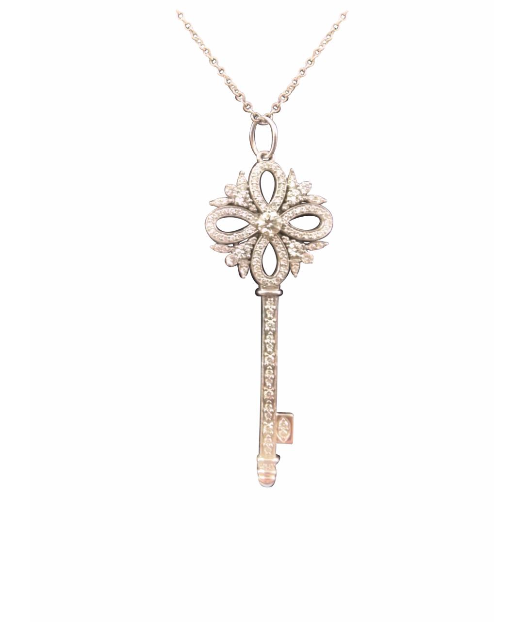 TIFFANY&CO Серебряное платиновое колье, фото 1